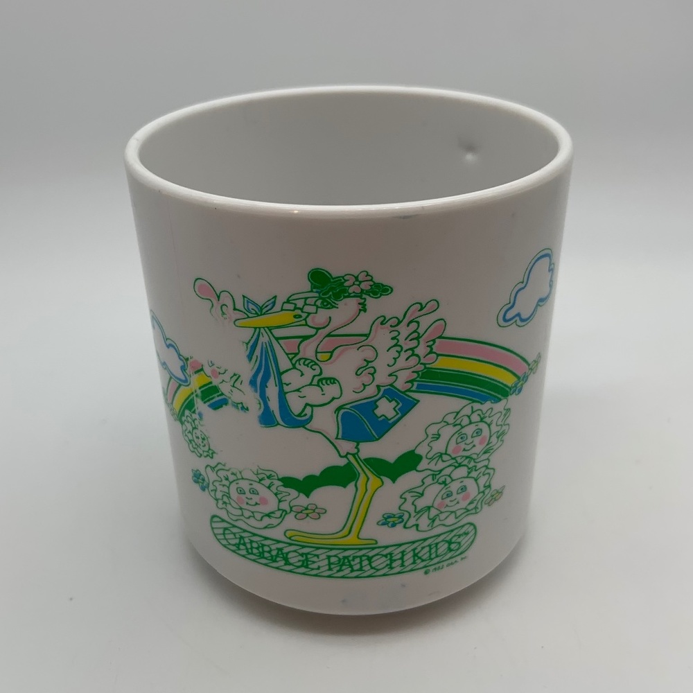RARE Vintage 1983 Cabbage Patch Kids Retro Collectible Plastic Mug